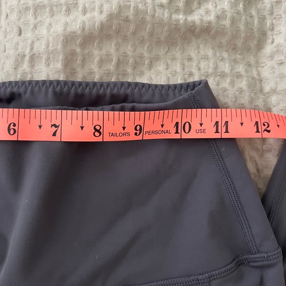 Grey High Waist Leggings with Pockets - Picture 3 of 4